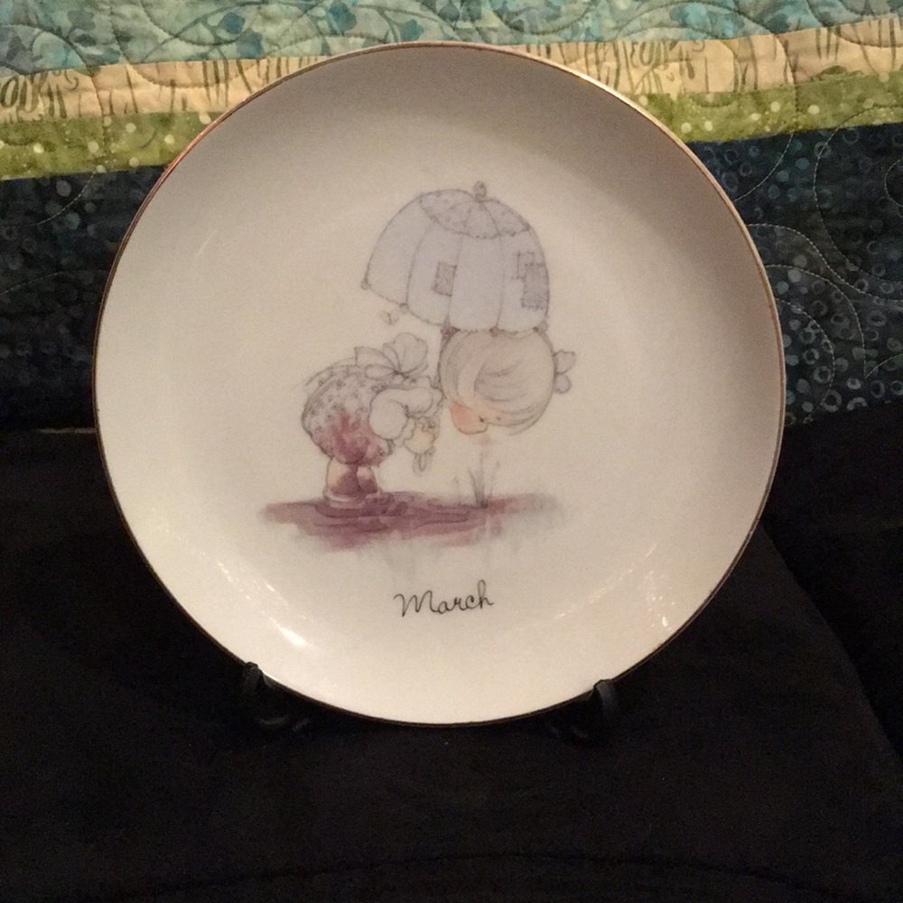 Precious Moments Giftware Plate and Poem for March